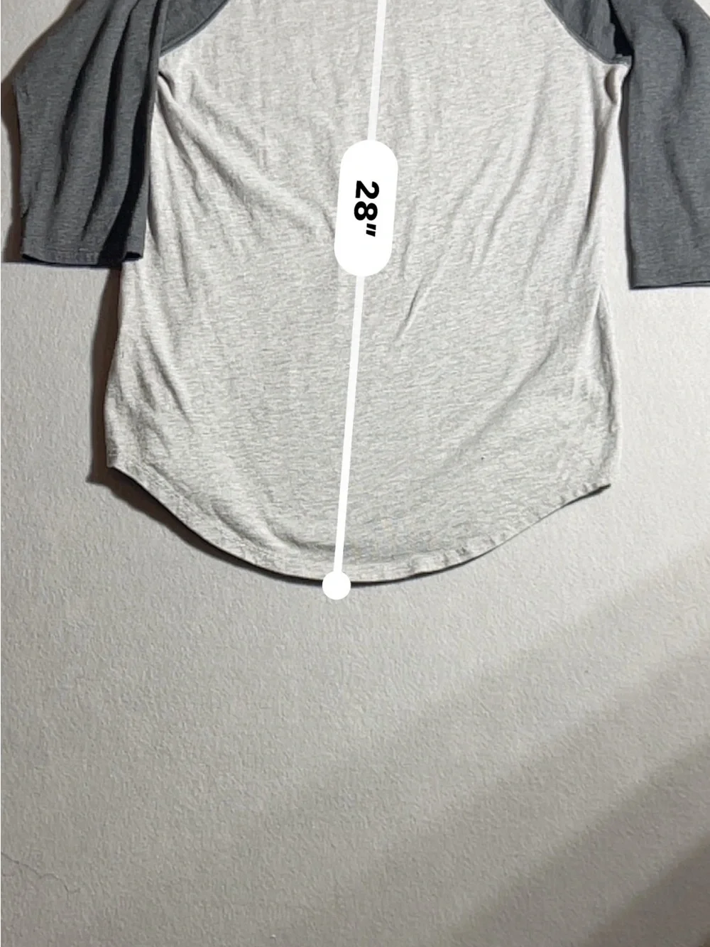 The North Face Men's White & Gray Raglan Graphic Baseball Tee